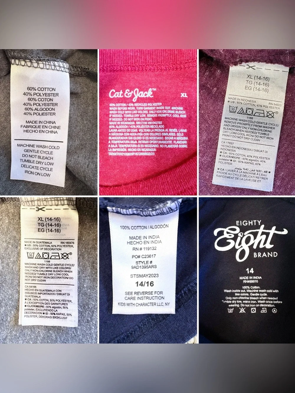 Boys Bundle of Graphic Tees XL